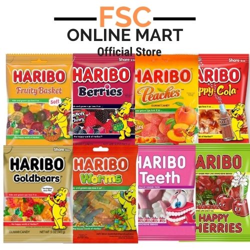[FSC] Haribo Gummy Candy (GoldBear/Worms/HappyCola) 80g