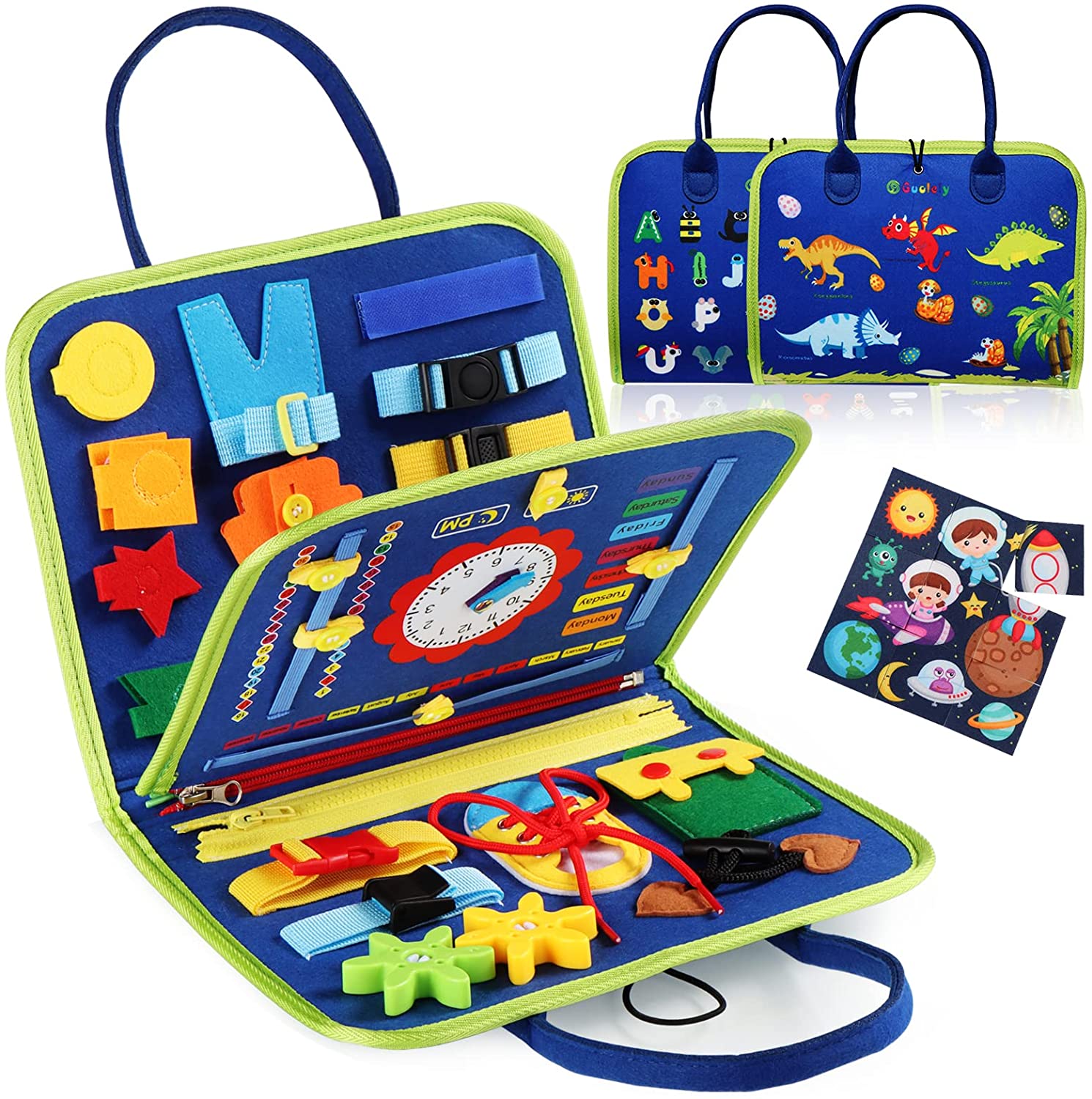 Kid Basic Life Skills Toys Montessori Busyboard Sensory Toys Toddlers Buckle Training Development Self-care Ability