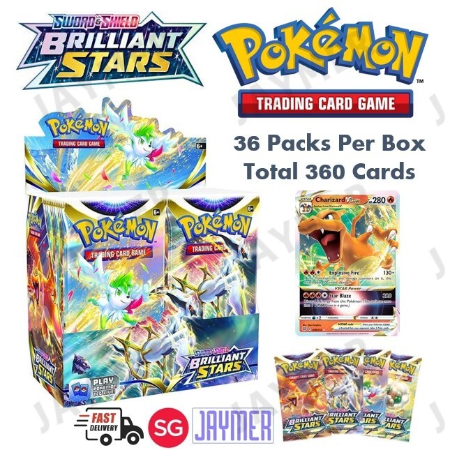 [SG STOCK] Pokemon Cards Trading Card Game TCG in English Toys Stickers Booster Box Paldean Fates Temporal Forces