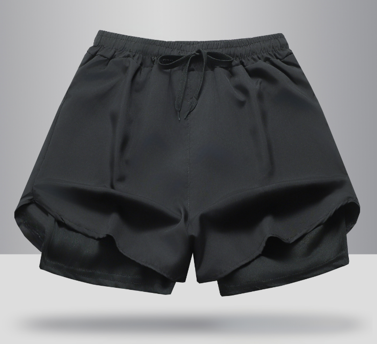 Ice Silk Shorts Fitness Men Women Couples Yoga Summer Swimming Trunks Elastic Quick-Drying Sports Pants Anti @-